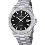 FESTINA Stainless Steel Bracelet Black Dial F16684-5