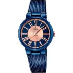 FESTINA boyfriend Women's Quartz Watch and Blue Stainless Steel Plated Bracelet F16967-1