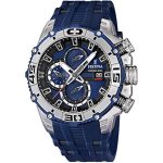 Ρολόι FESTINA με χρονογράφο και μπλέ λουράκι F16601-1