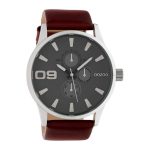 OOZOO Timepieces XXL Brown Leather Strap C10348
