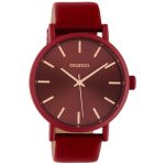 OOZOO Timepieces Red Leather Strap C10445