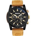 TIMBERLAND Sherbrook Dual Time Brown Leather Strap
