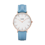 CLUSE CL18033 la boheme rose gold white/retro blue leather strap