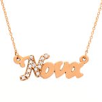 Rose Gold Necklace "Godmother"