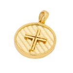 Christian Charm gold K9 double sided - Image 2
