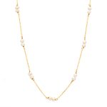Necklace Bracelet Gold K14 Pearls - Image 3