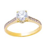 Χρυσό Δαχτυλίδι Κ9 Μονόπετρο