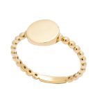 Χρυσό Δαχτυλίδι Κ14" Oval Trickle Ring"