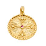 Two-sided christian charm gold K9 - Image 2