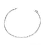 Platinum Tennis Bracelet K9 with white zircon