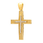 Χρυσός Γυναικείος Σταυρός Κ14