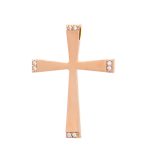 Rose Gold Cross K14 Polished