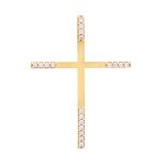 Χρυσός Γυναικείος Σταυρός διπλής όψεως Κ14 - Image 2