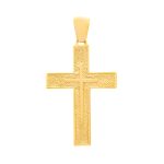 Χρυσός Γυναικείος Σταυρός Διπλής όψεως Κ14 - Image 2
