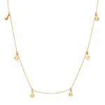 Χρυσό Κολιέ Κ14 με Ζιργκόν