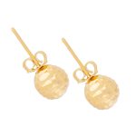 Gold earrings K14 marbles