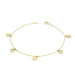 Χρυσό Βραχιόλι Κ9 με Ζιργκόν