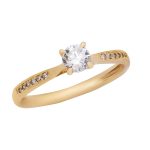 Χρυσό Δαχτυλίδι Κ9 Μονόπετρο