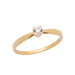 Χρυσό Δαχτυλίδι Κ9 Μονόπετρο