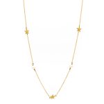 Χρυσό Κολιέ Κ9 ''Gold Star Pearl''