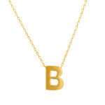 Χρυσό Κολιέ Κ9 Μονόγραμμα ”Β”