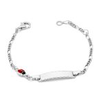 Ασημένια Παιδική Ταυτότητα "Love Bug  Name Bracelet"