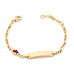 Ασημένια Παιδική Ταυτότητα "Love Bug Name Bracelet"