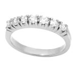 Λευκόχρυσο Δαχτυλίδι Κ9 ''Half Eternity Ring''