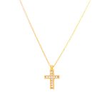 Χρυσό Κολιέ Κ9 ''Little Gold Cross"