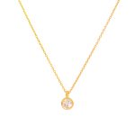 Χρυσό Κολιέ Κ9 ''Mini Circle Necklace"