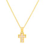Χρυσό κολιέ Κ9 "Little Gold Cross"