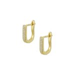 Ασημένια Κρικάκια 925"Shiny Gold Plated Hoops"
