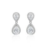 Ασημένια Σκουλαρίκια 925 “Double Teardrops”