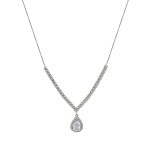 Ασημένιο Κολιέ 925 "White Elegance"